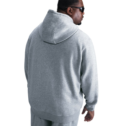 NIKE Club Fleece-Kapuzenjacke Herren 063 - dk grey heather/lt smoke grey/white M