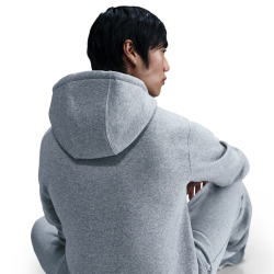 NIKE Club Fleece-Kapuzenjacke Herren 063 - dk grey heather/lt smoke grey/white XL