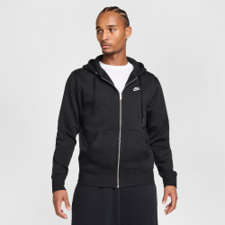 NIKE Club Fleece-Kapuzenjacke Herren 010 - black/black/white S