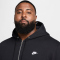 NIKE Club Fleece-Kapuzenjacke Herren 010 - black/black/white S