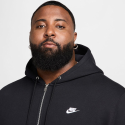NIKE Club Fleece-Kapuzenjacke Herren 010 - black/black/white M