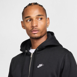 NIKE Club Fleece-Kapuzenjacke Herren 010 - black/black/white M