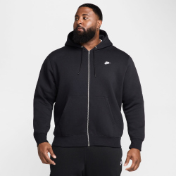 NIKE Club Fleece-Kapuzenjacke Herren 010 - black/black/white M