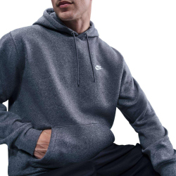 NIKE Club Fleece-Hoodie Herren 071 - charcoal heathr/iron grey/white M