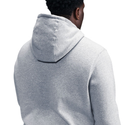 NIKE Club Fleece-Hoodie Herren 063 - dk grey heather/lt smoke grey/white S