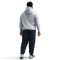 NIKE Club Fleece-Hoodie Herren 063 - dk grey heather/lt smoke grey/white S