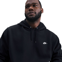 NIKE Club Fleece-Hoodie Herren 010 - black/black/white XS