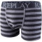 2er Pack REPLAY Boxershorts Style 03 gestreift black/dark grey mel. S
