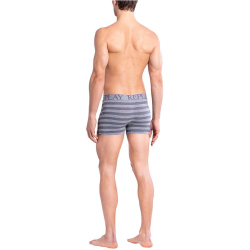 2er Pack REPLAY Boxershorts Style 03 gestreift grey melange/castler S
