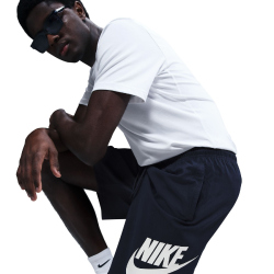 NIKE Club Woven Shorts Herren 451 - obsidian/white M