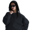 NIKE Dri-FIT Oversize Sweatshirt Damen 010 - black/dk smoke grey XL