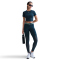 NIKE Pro Mid-Waist Leggings Damen 478 - armory navy/barely volt/white XXS