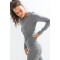 CRAFT Fuseknit Comfort Funktionsshirt langarm Damen dunkelgrau melange XL