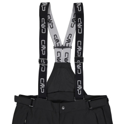 CMP Stretch-Skihose mit Hosenträgern Herren Kurzgrößen schwarz 25