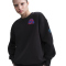 NIKE England Phoenix Fleece Oversize Sweatshirt Damen 010 - black/black/vivid purple XS