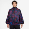 NIKE England Sportswear Essential Windrunner Woven Trainingsjacke Damen 010 - black/lt photo blue XS
