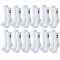 12er Pack hummel Basic Sportsocken white 8 (32-35)