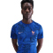 NIKE Frankreich Academy Pro Dri-FIT kurzarm Aufwärmshirt Herren 438 - lyon blue/bright blue/lt madder root M