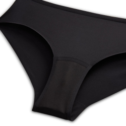 NIKE Leak Protection: Perioden Hipster Damen 010 - black/cool grey XL