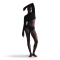 NIKE Leak Protection: Perioden Boyshorts Damen 010 - black/cool grey S