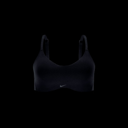 NIKE Alate Minimalist Low Support Padded Sport-BH Damen 010 - black/cool grey XL C-E