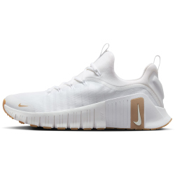 NIKE Free Metcon 6 Fitnessschuhe Herren 105 - white/hemp-gum light brown 49.5
