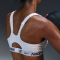 NIKE Indy High Support Padded Adjustable Sport-BH Damen 101 - white/stone mauve/black XS