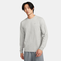NIKE Primary Vielseitiges Dri-FIT Langarmshirt Herren 063 - dk grey heather/htr/smoke grey XL