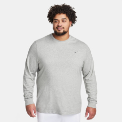 NIKE Primary Vielseitiges Dri-FIT Langarmshirt Herren 063 - dk grey heather/htr/smoke grey XL