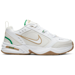 NIKE Air Monarch IV Fitnessschuhe Herren 103 - white/metallic gold-phantom-lucky green 40.5
