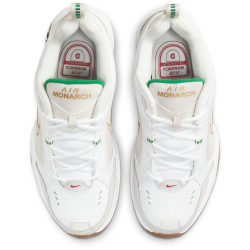 NIKE Air Monarch IV Fitnessschuhe Herren 103 - white/metallic gold-phantom-lucky green 40.5