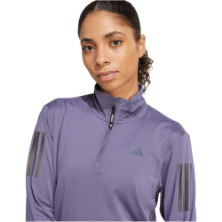 adidas Own The Run 1/2-Zip Lauf-Sweatshirt Damen