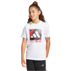 adidas Camo Linear Graphic T-Shirt Kinder