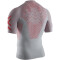 X-BIONIC Twyce G2 kurzarm Laufshirt Herren dolomite grey/sunset orange S
