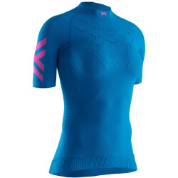 X-BIONIC Twyce G2 kurzarm Laufshirt Damen teal blue/neon...