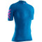 X-BIONIC Twyce G2 kurzarm Laufshirt Damen teal blue/neon flamingo L
