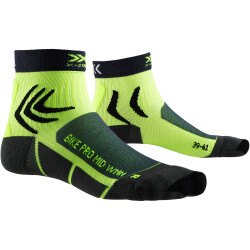 X-SOCKS Pro Fahrradsocken Damen charcoal /phyton yellow...