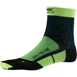 X-SOCKS Biking Pro Mid Fahrradsocken phyton yellow/pine...
