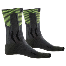 X-SOCKS Biking Race Socken charcoal /phyton yellow 45-47