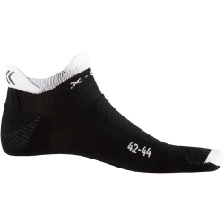 X-SOCKS Pro Cut Fahrradsocken opal black/arctic white 39-41