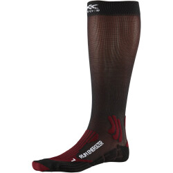 X-SOCKS Running Energizer lange Laufsocken dark ruby/opal...