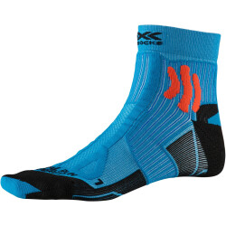X-SOCKS Trail Run Energy Laufsocken teal blue/sunset orange 45-47