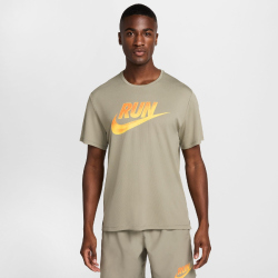 NIKE Miler Run Energy kurzarm Laufshirt Herren 320 - light army M