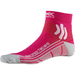 X-SOCKS Run Speed Two Laufsocken Damen flamingo pink/pearl grey 39-40