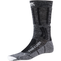 X-SOCKS Trek X Linen Trekkingsocken dolomite grey melange/opal black 35-38
