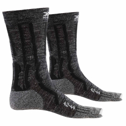X-SOCKS Trek X Linen Trekkingsocken dolomite grey melange/opal black 39-41