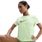 NIKE One Swoosh Dri-FIT kurzarm Laufshirt Damen 701 - barely volt XS