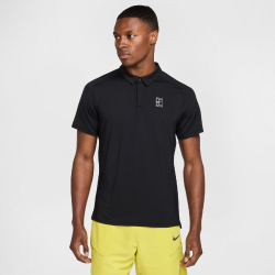 NIKE Court Advantage Dri-FIT Tennis Poloshirt Herren 010 - black/white/white XL
