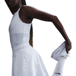 NIKE Court Ace Advantage Dri-FIT High-Waist Tennisrock Damen 100 - white/white S