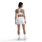 NIKE Court Dri-FIT High-Waist Tennisshorts Damen 101 - white/black XS